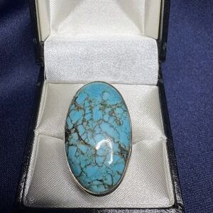 Stunning Turquoise and Silver Statement Ring